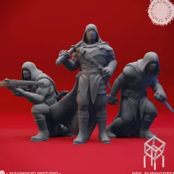 Bandit Mob - Tabletop Miniatures (Pre-Supported)