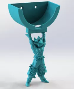 Base for echo dot 3 "GOKU GENKIDAMA".