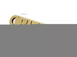 Bling rounded plate tag 3D print model