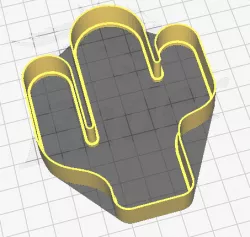 Cactus cookie cutter