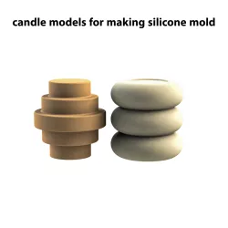 Candle model for making silicone molds_1