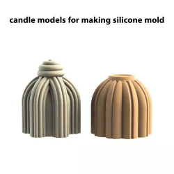 Candle model for making silicone molds_3