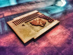 Cardrige Nes Super Mario 3 (Laser Cut)