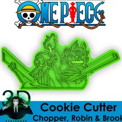 CHOPPER, ROBIN & BROOK COOKIE CUTTER / ONE PIECE
