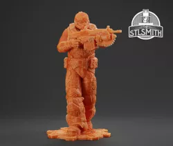 COG Soldier Summer Gears of War OT Miniature STL