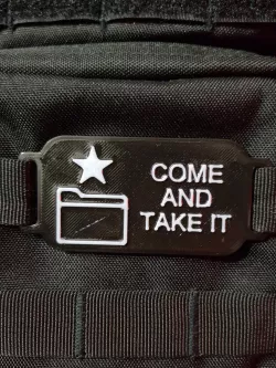 COME AND TAKE IT LOGO MOLLE PATCH