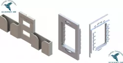 Contacto doble con soporte para dos celulares