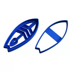 cutting surfboard cookie cutter x2 - cookie cutter surfboard - two models