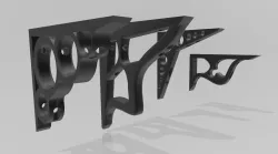 design shelf bracket pack v1 v2 v3 v4