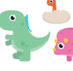 Dino cookie cutter