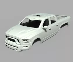 Dodge RAM 6x6 STL files RC scale car body 3D Print