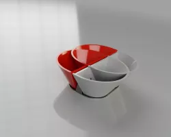Doppio Vaso per Air Plants con supporto da tavolo