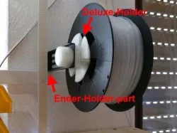 Easy Wallmount for Filament Holder Deluxe