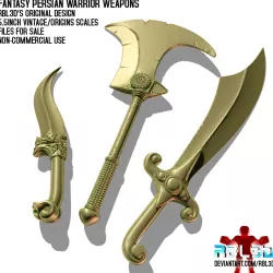 Fantasy Persian Warrior Weapons (motu compatible)
