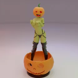 Fantasy World Monster Girl - Jacqueline O' Lantern (SFW)