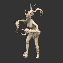 Female Demon Statue