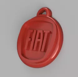 fiat Logo Keychain