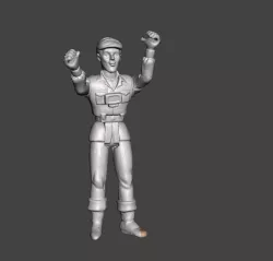 FILMATION'S GHOSTBUSTERS JAKE KONG ARTICULATED .OBJ .STL