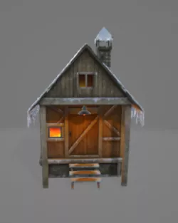 FISH AQUARIUM - house with bonus igoo & rock garden