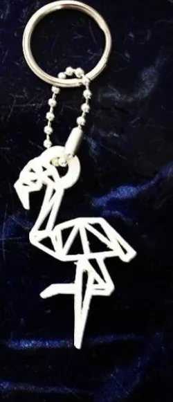 Flamingo keychain