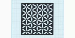 Flower of Life stencil, Seed of Life, Sacred geometry coaster, wall art decor