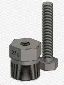 Flying puller - diameter 27g for booster ignition