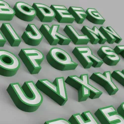 FONT NAMELED - AQUIRE - alphabet - CREATE ALL WORDS IN LED LAMP