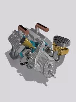 Ford Flathead Automeccanica Blown Engine Complete