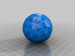 generated 69 faces dice