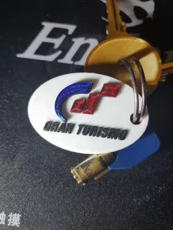 Gran Turismo Multicolor Keychain (printable with normal 3d printers)