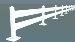 Guardrail bikers protect 3D