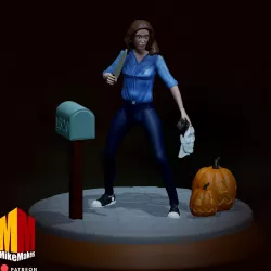 Halloween 1978 Laurie Strode Diorama STL