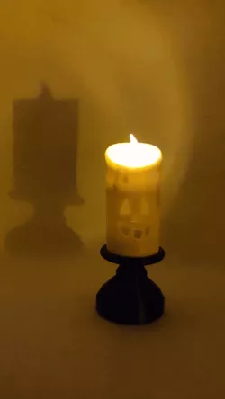 Halloween pumpkin led candle