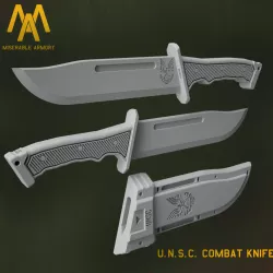 Halo Spartan ODST Combat Knife With Scabbard