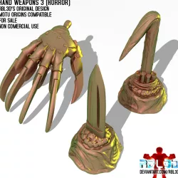 Hand Weapons 3 'Horror' (Motu Origins compatible)