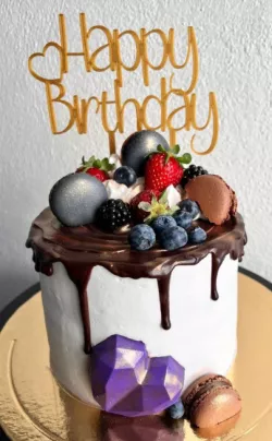HAPPY BIRTHDAY CAKE TOP