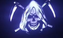 harvester skull lamp