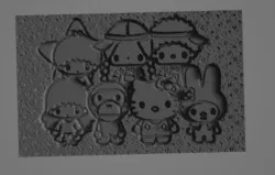 Hello Kitty - Paint this tile your self