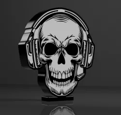 helmet skull lamp
