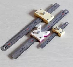 High Precission Stoppers for alls Shinwa Ruler 150 mm - 1000 mm