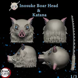 Inosuke Boar Head and Sword