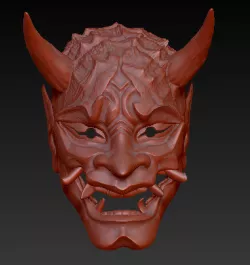 Japanese Oni Hannya Mask