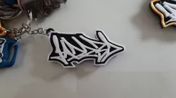 Jazz3D Graffiti Keychain
