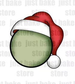 JB0194 - Christmas Bauble with Hat STL Cookie Cutter