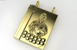 Jesus Scapulary Pendant 3D print model
