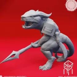 Kobold Spearman - Tabletop Miniature (Pre-Supported)