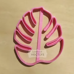 leaf monstera tropical cookie cutter. Monstera leaf cookie cutter