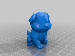 Low Poly Creality Test Dog