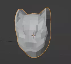 Low Poly Kitsune Mask