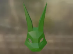 Low poly rabbit mask
